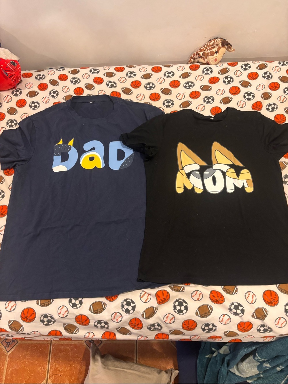 Bluey BUNDLE - “Mom” Women’s size Small; “Dad” Men’s size Large